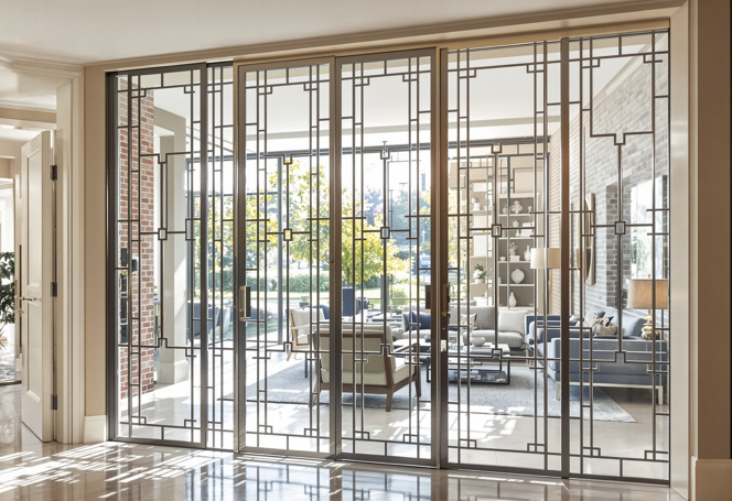 Grande verrière contemporaine intérieure haut de gamme